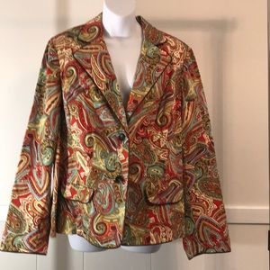 Coldwater Creek paisley blazer
